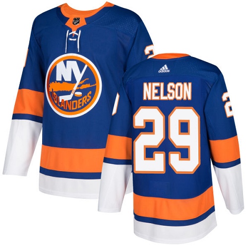 Adidas Men NEW York Islanders #29 Brock Nelson Royal Blue Home Authentic Stitched NHL Jersey->new york islanders->NHL Jersey
